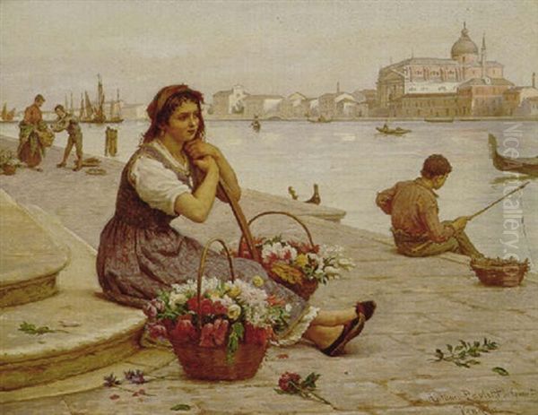 Venezia Oil Painting by Antonio Paoletti