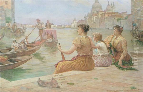 The Three Graces Oil Painting by Antonio Paoletti