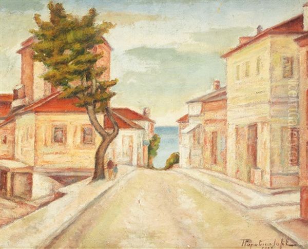 Balchik Oil Painting by Tache Papatriandafil