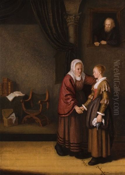 Die Schwangere Tochter Oil Painting by Abraham de Pape