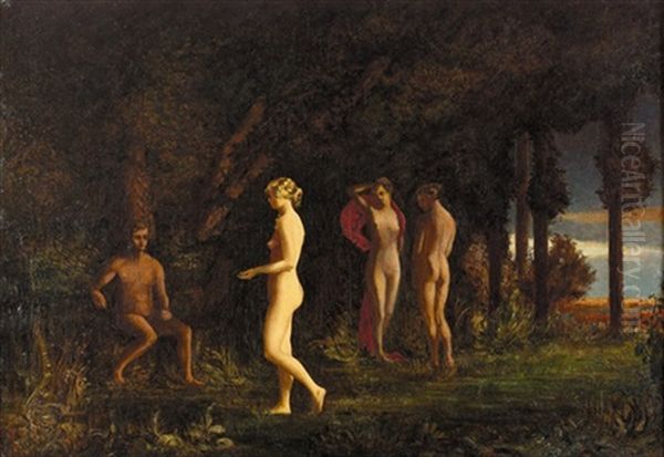 Das Urteil Des Paris Oil Painting by Georg Papperitz