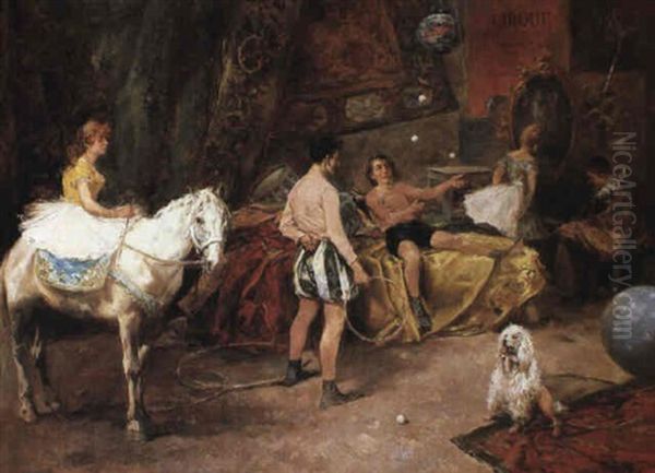 Le Cirque D'hiver Oil Painting by Vicente Garcia de Paredes