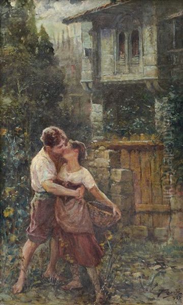 Amanti Oil Painting by Francesco Paolo Parisi