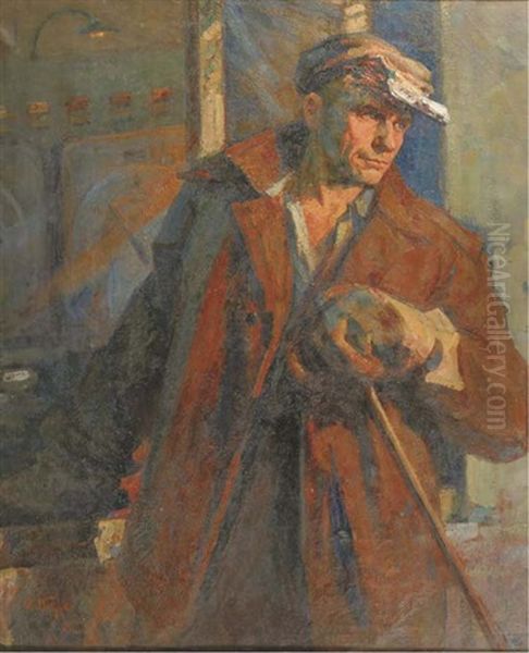 Portrait Of A Hero Of The Soviet Union, The Steel Founder M. Gavrilov Oil Painting by Ivan Parkhomenko