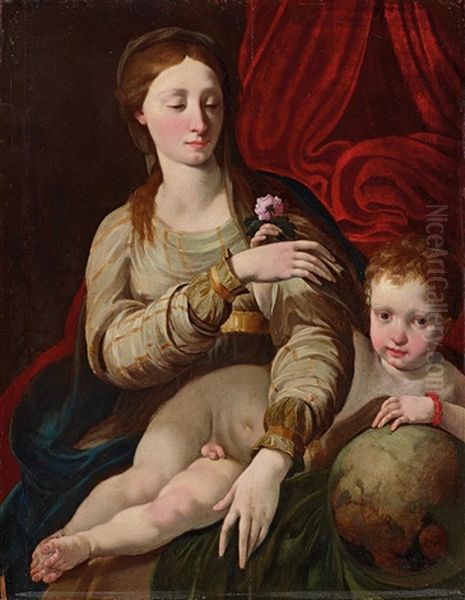 Madonna And Child Oil Painting by Girolamo Francesco Maria Mazzola (Parmigianino)