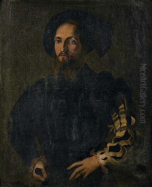Portrait De Gentilhomme Oil Painting by Girolamo Francesco Maria Mazzola (Parmigianino)
