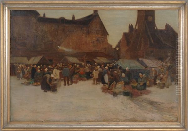 Near Dinan, Brittany Oil Painting by Stephen Parrish