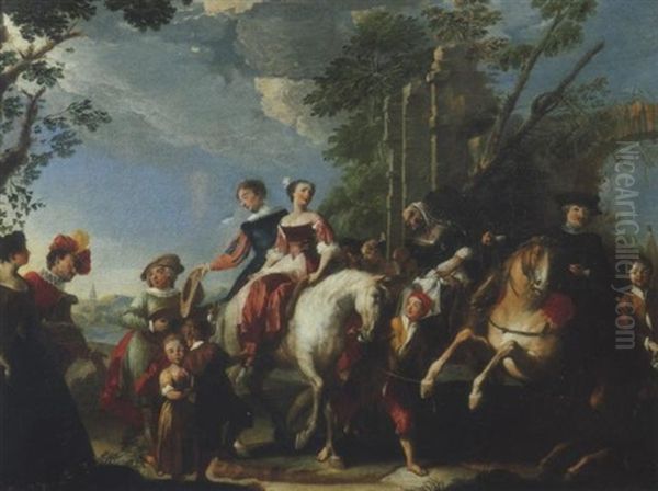 Le Nozze Oil Painting by Etienne Parrocel, Parrocel Le Romain