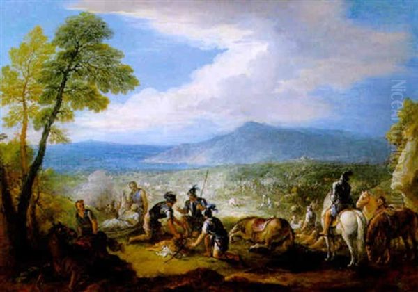 Nach Der Schlacht Oil Painting by Etienne Parrocel, Parrocel Le Romain