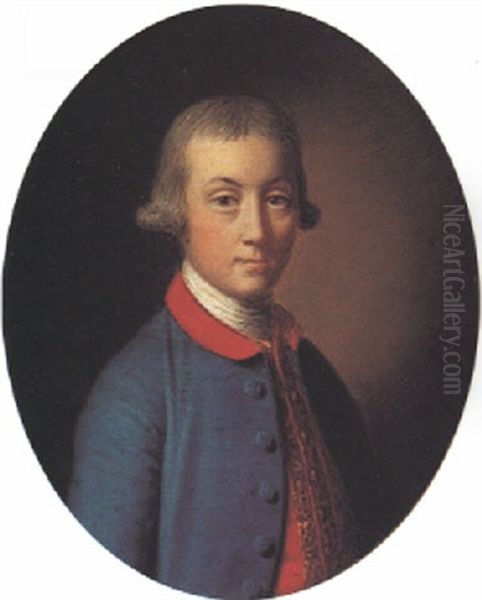 Portrait Of Thomas Puleston Of Emral Oil Painting by William Parry