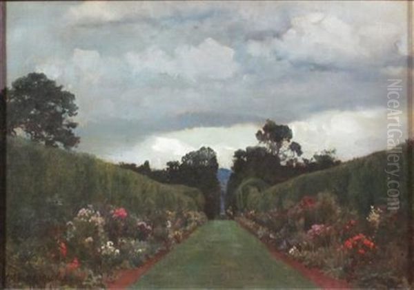 The Garden Path Oil Painting by Alfred Parsons