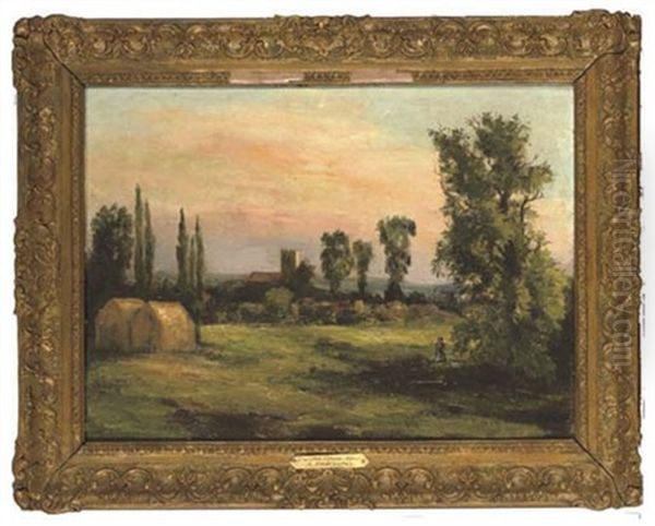 Dunton Green, Kent Oil Painting by Alfred Parsons