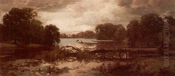 Fallen Oil Painting by Alfred Parsons