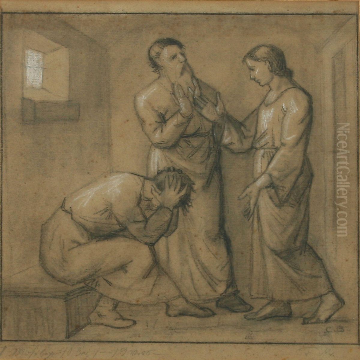 Scene From Genesis Oil Painting by Carl Heinrich Bloch