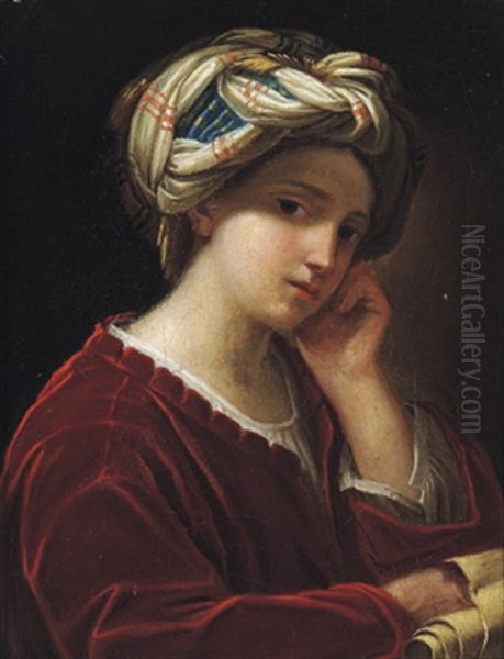 Sibilla: Eine Sybille Oil Painting by Lorenzo Pasinelli