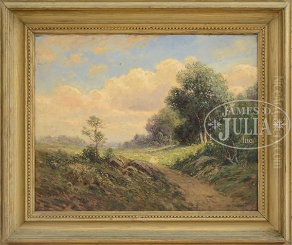 Sundappled Landscape Oil Painting by William Frederick Paskell