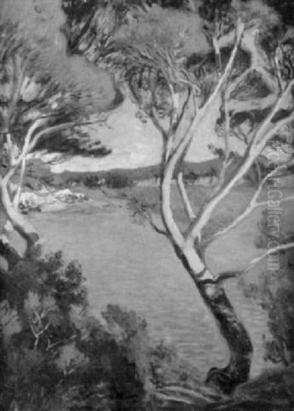 Am Mittelmeer Oil Painting by Gustave Jean du Pasquier