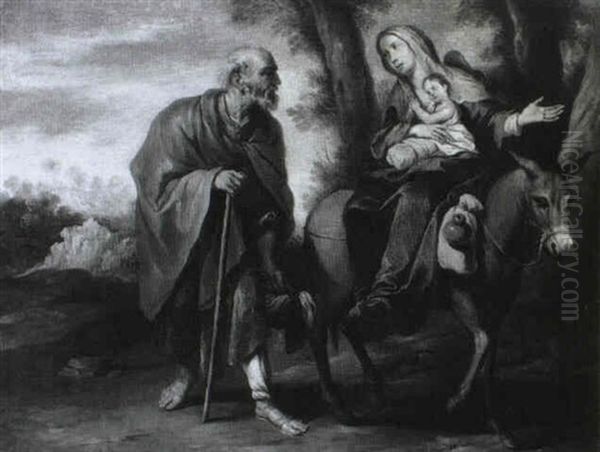 La Fuite En Egypte Oil Painting by Bartolomeo Passante