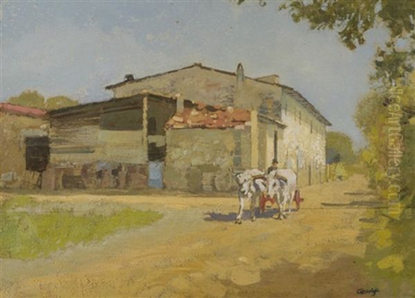 Buoi Oil Painting by Carlo Passigli