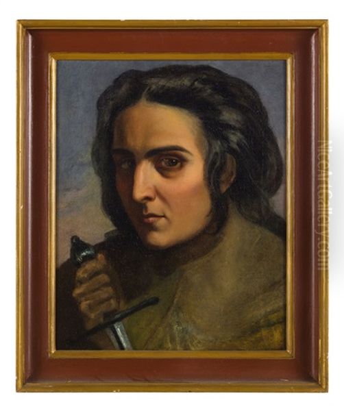 Ritratto Di Pietro Benvenuti Oil Painting by Giuseppe Patania