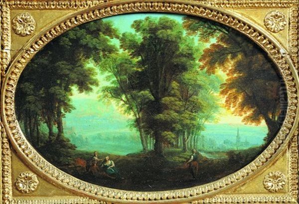 Paysage Pastoral Oil Painting by Pierre Antoine Patel