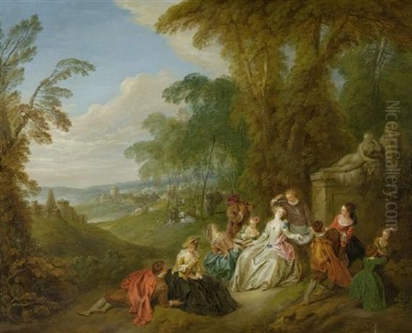 Fete Champetre Oil Painting by Jean-Baptiste Pater