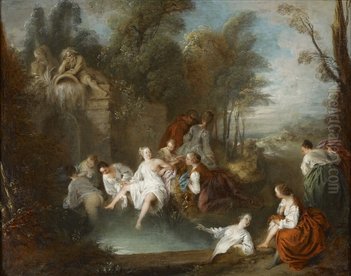 The Bathers Oil Painting by Jean-Baptiste Pater
