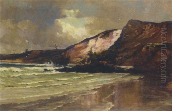 Shipwreck Off Anglesea, Victoria Oil Painting by John Ford Paterson