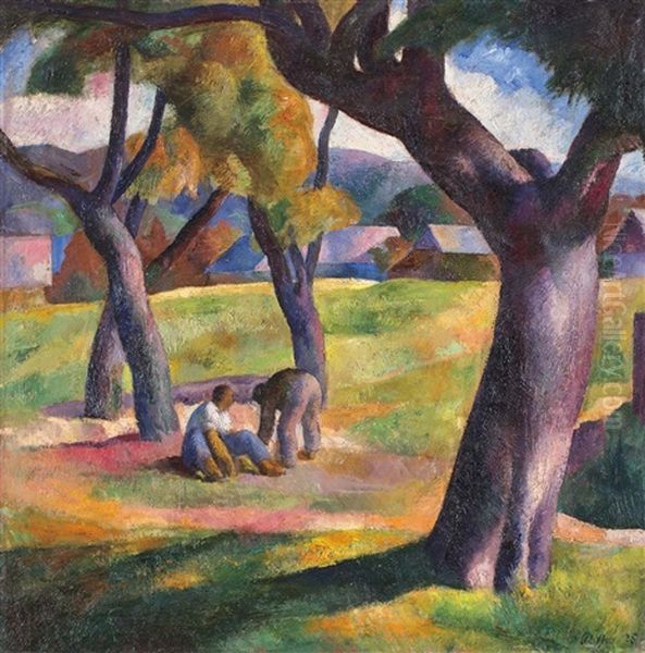 Baia Sprie Oil Painting by Karoly Patko