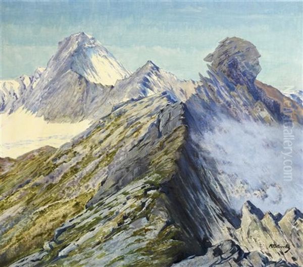 Vogorno Im Tessin Oil Painting by Remo Patocchi