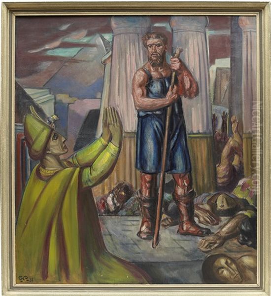 Historisk Scen Oil Painting by Georg Pauli