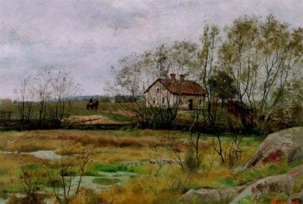 Tidig Var, Orberga Oil Painting by Hanna (nee Hirsch) Pauli