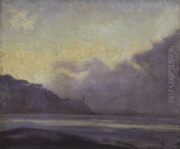 Gezicht Aan De Middellandse Zee Oil Painting by Jef De Pauw