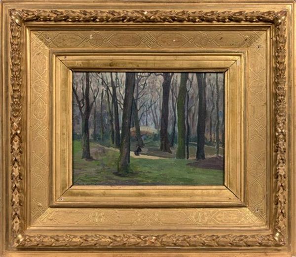 Le Parc Monceau Oil Painting by Elie Anatole Pavil