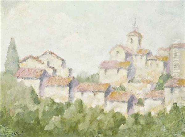 A Village In The Hills Oil Painting by Elie Anatole Pavil