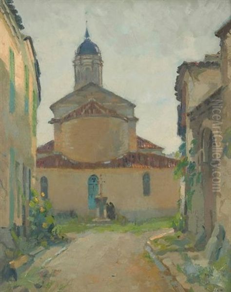 Eglise De Bretagne Oil Painting by Elie Anatole Pavil