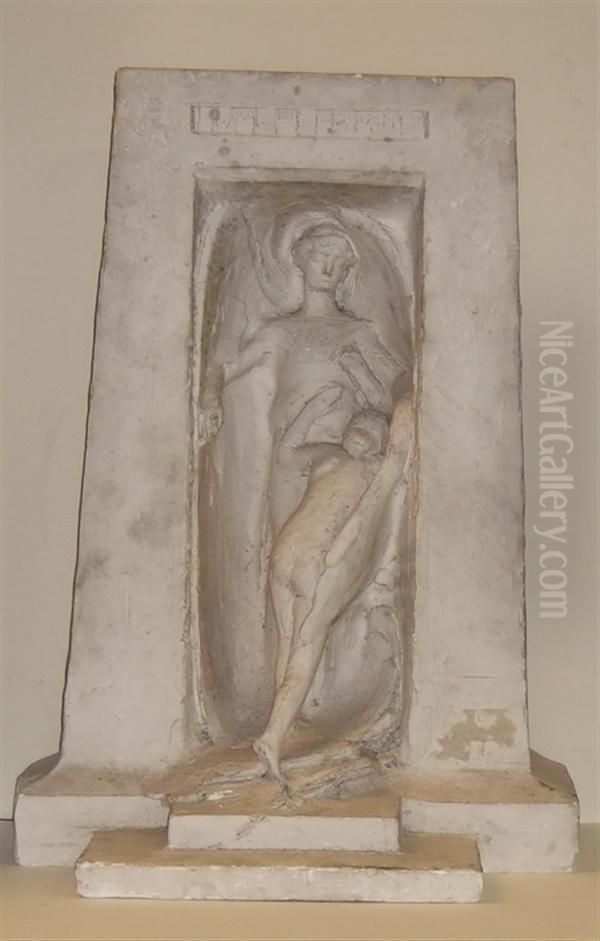 L'archange, Projet De Monument Oil Painting by Max Blondat