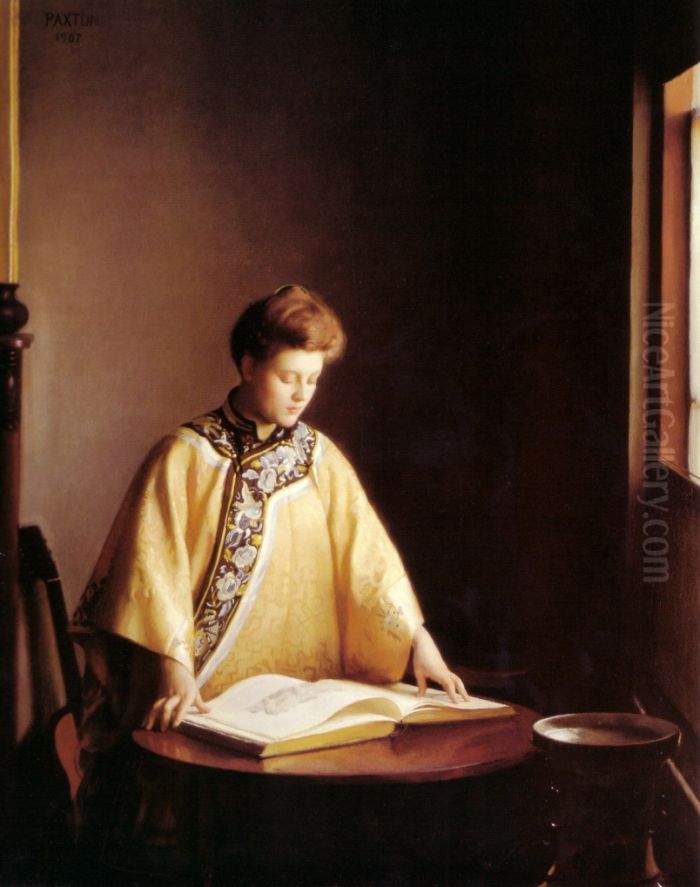 The Yellow Jacket Oil Painting by William McGregor Paxton