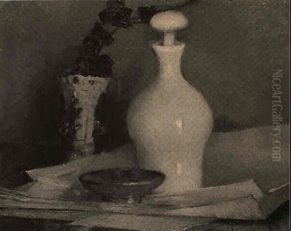 Shades Of White Oil Painting by William McGregor Paxton