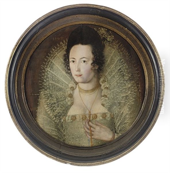Portrait Of A Lady Oil Painting by Robert Peake