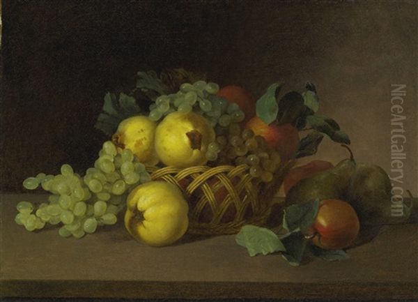 Still Life-quinces, Apples, Grapes, &c Oil Painting by James Peale