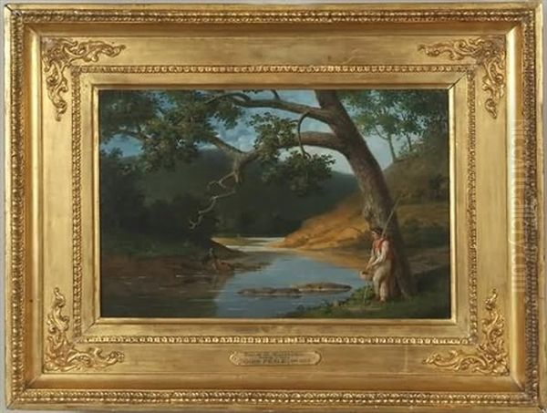 View On The Wissahickon Oil Painting by James Peale