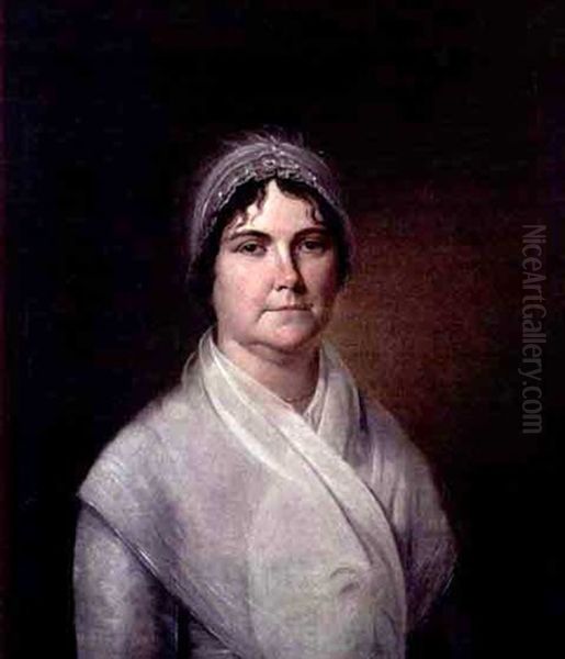 Portrait Of Mrs. Trimble Oil Painting by James Peale