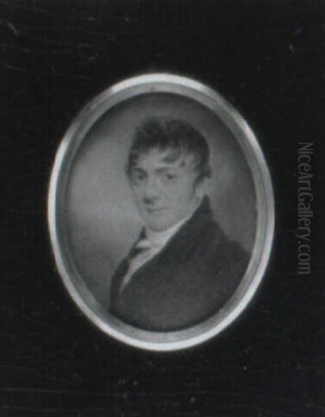 Portrait Of Dr. Joh Vaughn Oil Painting by James Peale