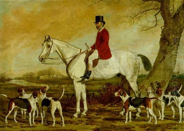 A Hunting Portrait Of Mr. Radclyffe, Master Of The South Dorset Hounds Oil Painting by Pearce, Stephen