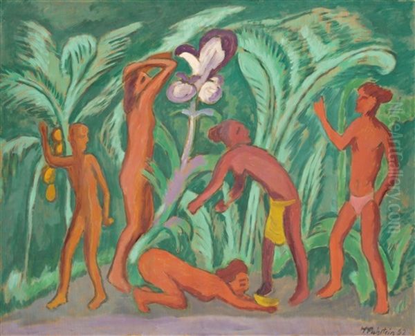 Die Aufgebrochene Blute Oil Painting by Max Pechstein