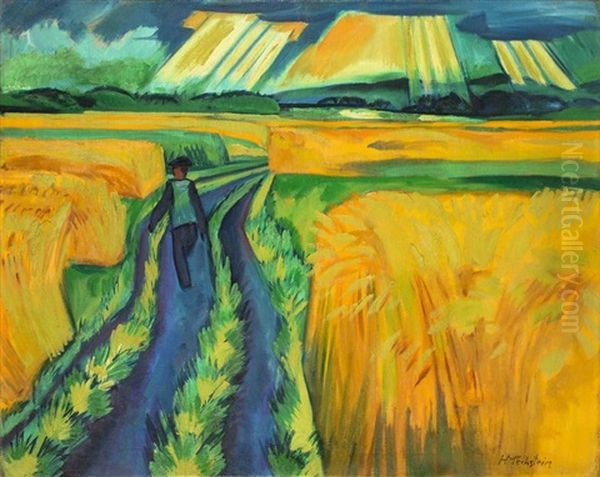 Ein Sonntag Oil Painting by Max Pechstein