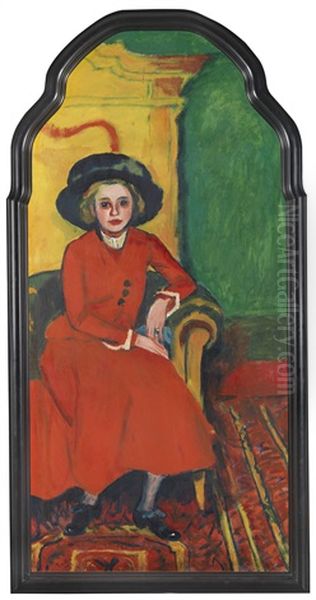 Bildnis Charlotte Cuhrt Oil Painting by Max Pechstein