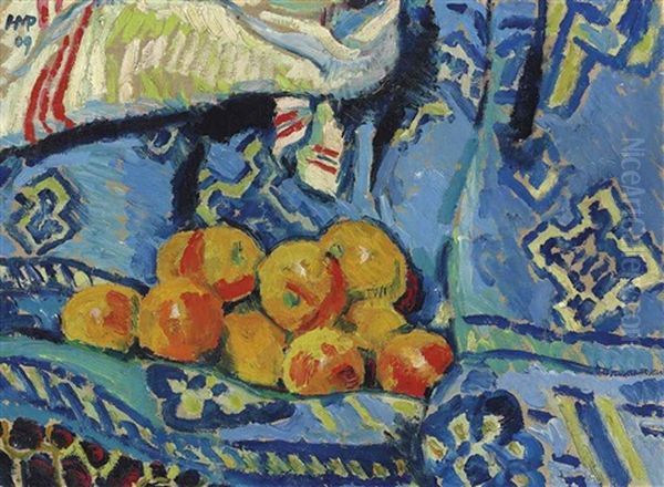 Stilleben Oil Painting by Max Pechstein