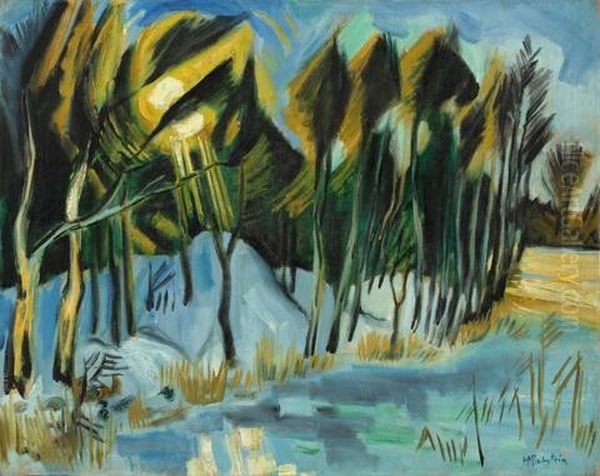 Durchbrechende Wintersonne Oil Painting by Max Pechstein